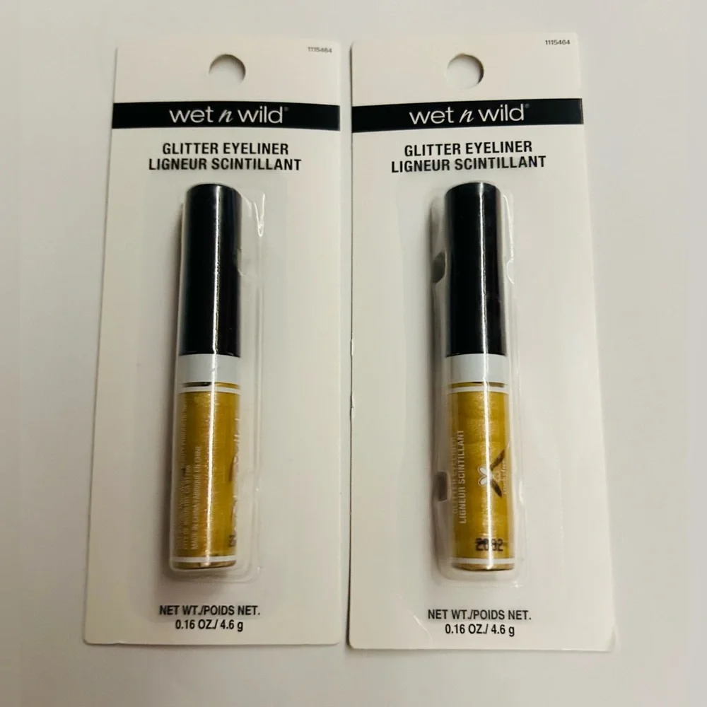 2 New Wet n Wild Gold Glitter Eyeliner